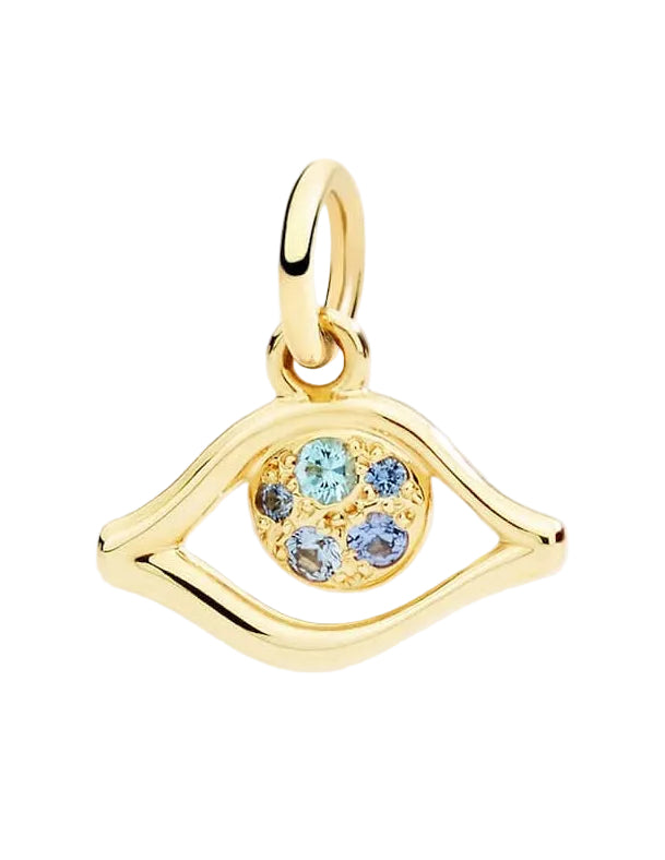 DoDo Ciondolo occhio oro giallo con zaffiri e topazio DMC6030EYESSZSY9G