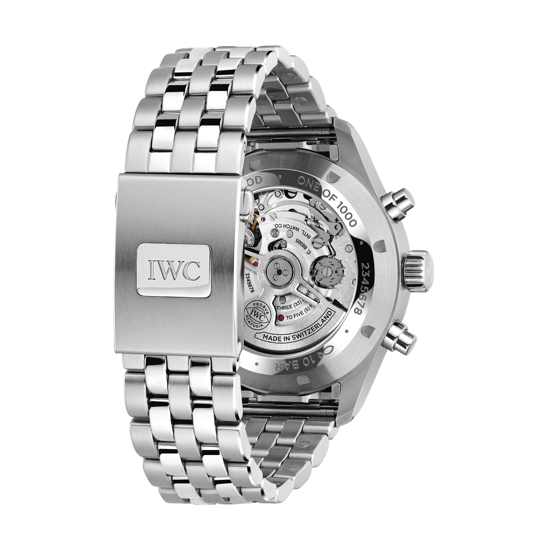 IWC Pilot’s Watch Chronograph Laureus IW378010 - cassa e bracciale acciaio - quadrante blu con cronografo e datario