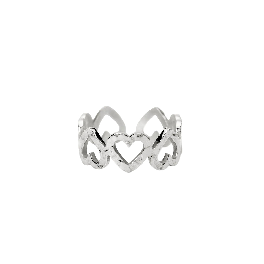 Anello Aperto con Cuori