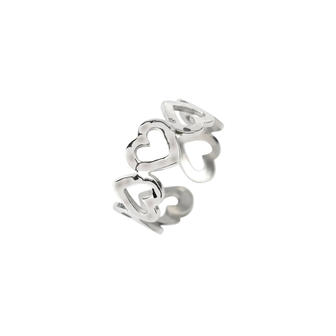 Anello Aperto con Cuori