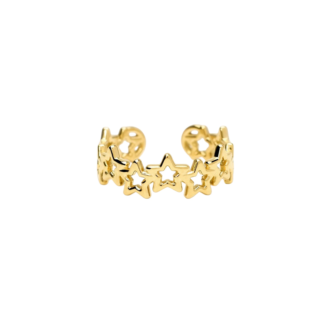 Anello Aperto con Stelle