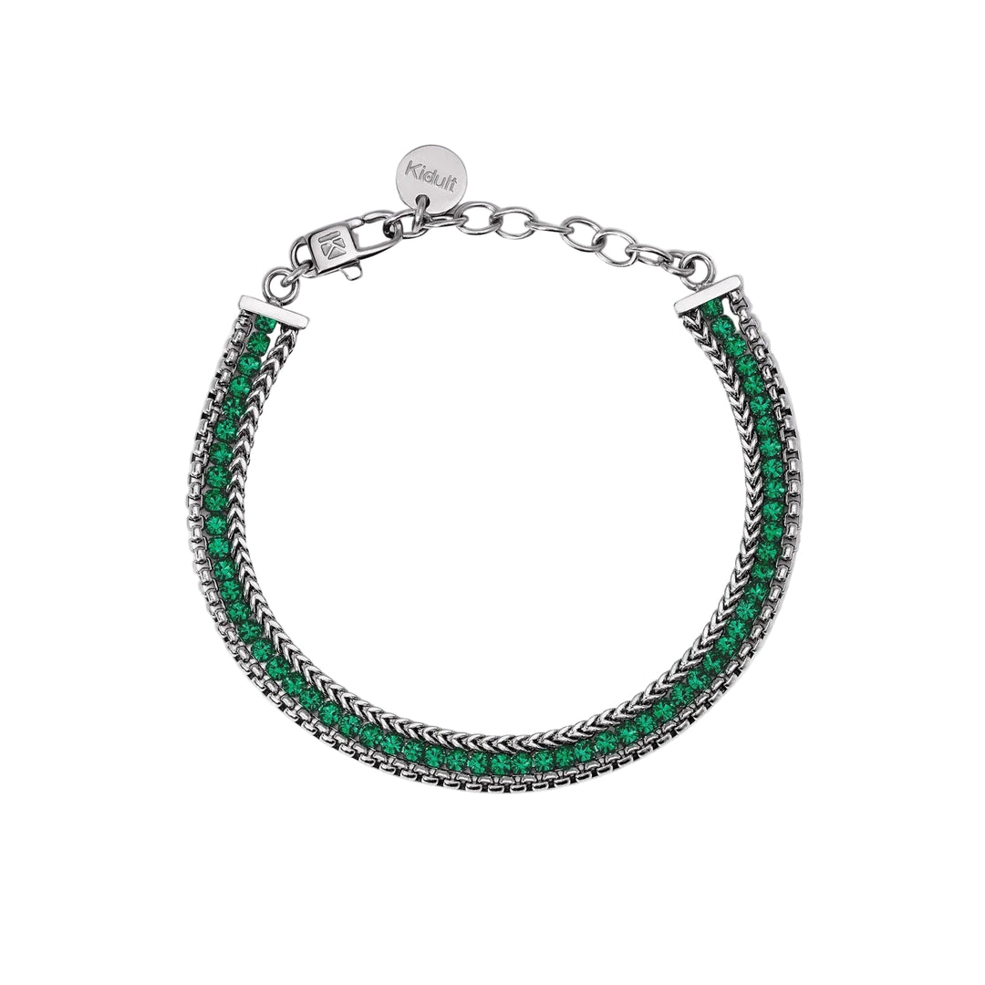 Bracciale con Catene e Tennis