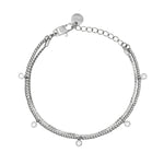 Load image into Gallery viewer, Bracciale con Catene e Cristalli