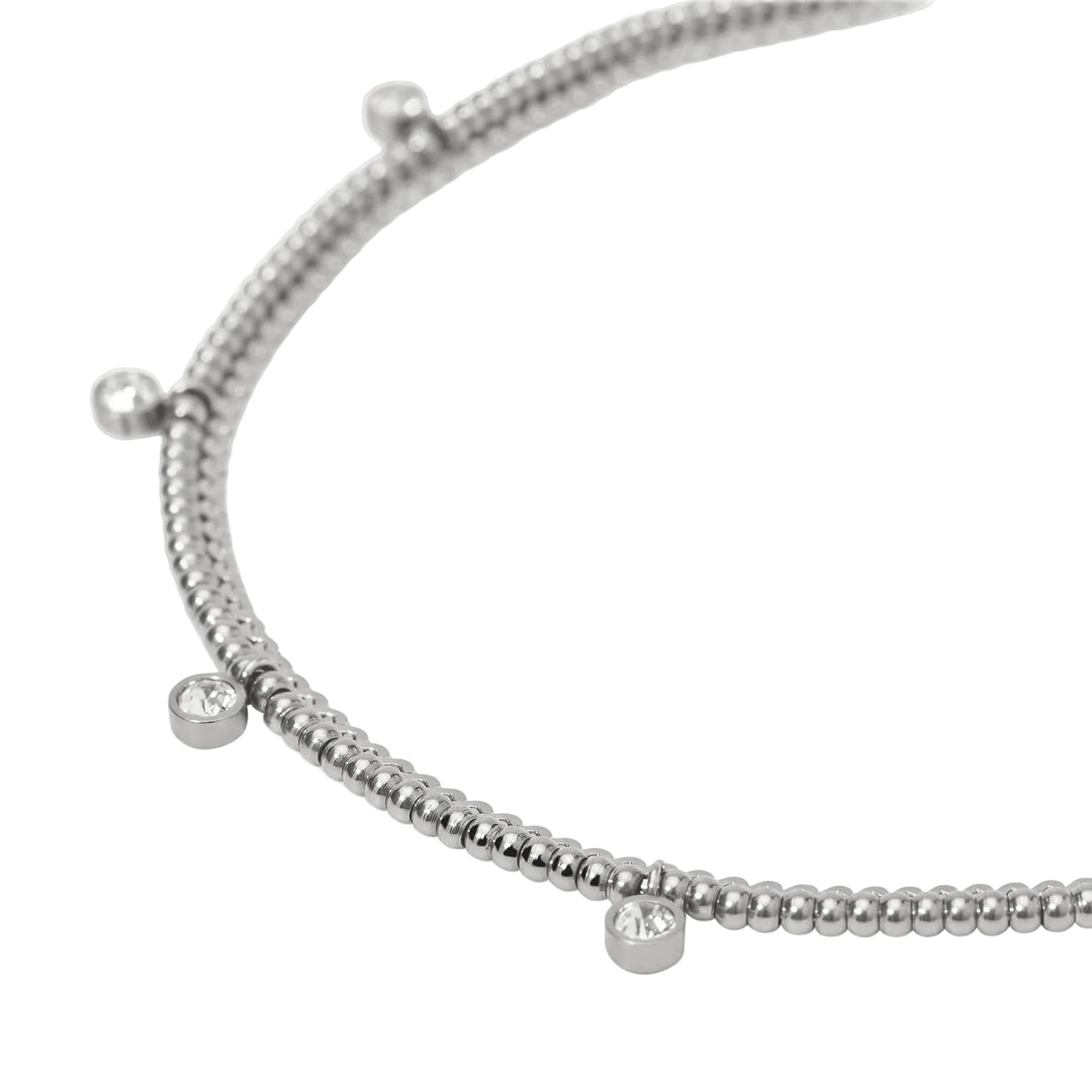 Bracciale con Catene e Cristalli