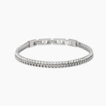 Load image into Gallery viewer, Bracciale con catena franco e catena in cristalli