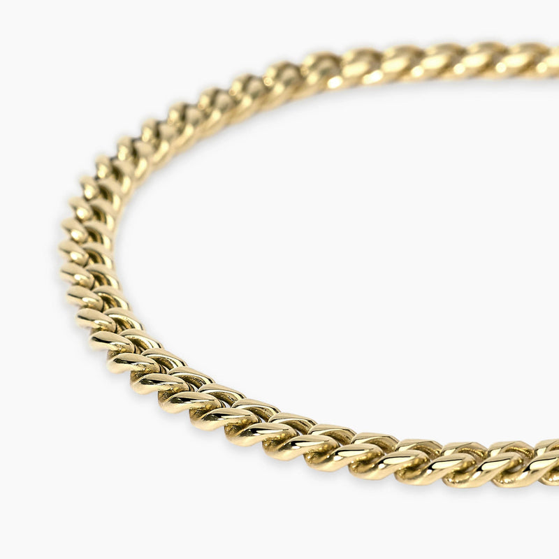 Bracciale groumette in acciaio dorato
