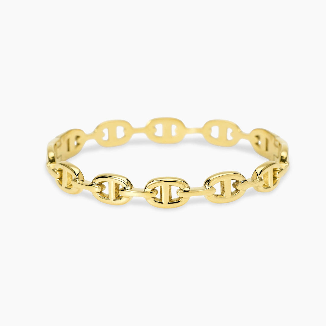 Kidult Bracciale bangle dorato con elementi staffa 831242