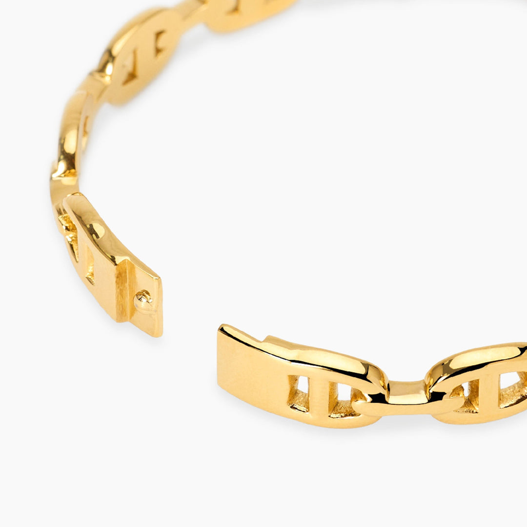 Kidult Bracciale bangle dorato con elementi staffa 831242