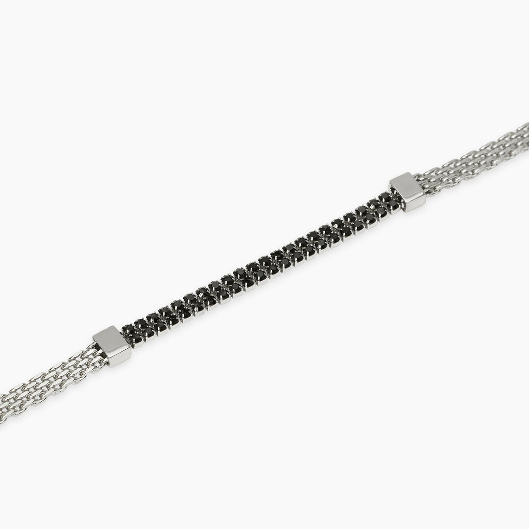 Bracciale con Catena e Cristalli
