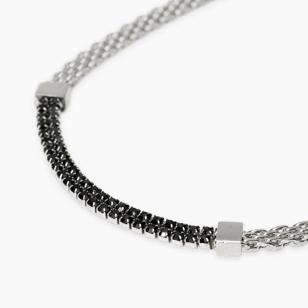 Bracciale con Catena e Cristalli