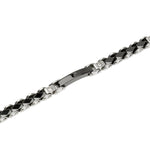 Load image into Gallery viewer, Bracciale in Acciaio con Ceramica e Cristalli