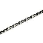 Load image into Gallery viewer, Bracciale in Acciaio con Ceramica e Cristalli