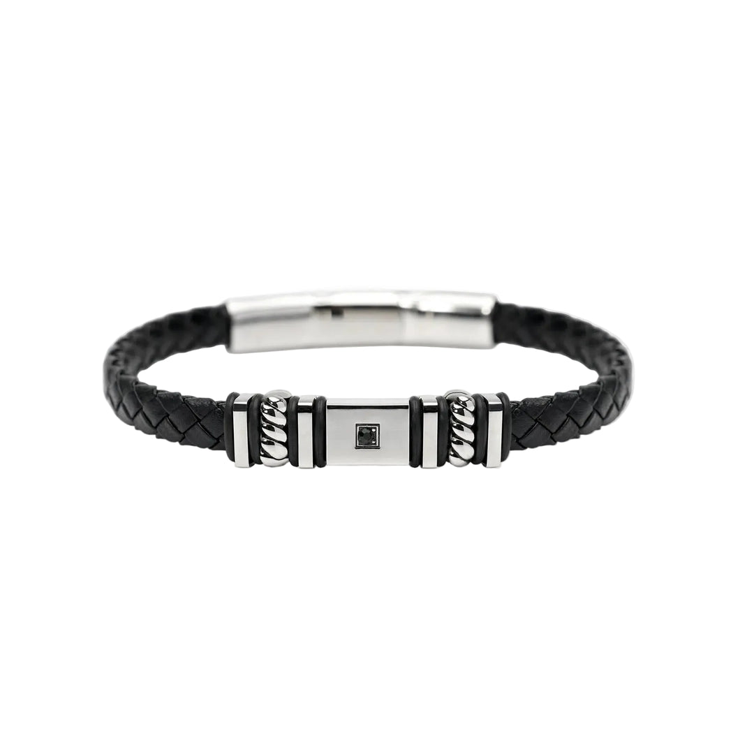Bracciale con Lab-leather e Cristalli