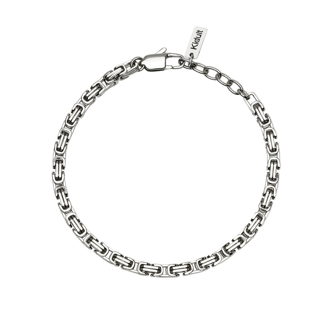 Bracciale con Catena a Sezione Quadrata