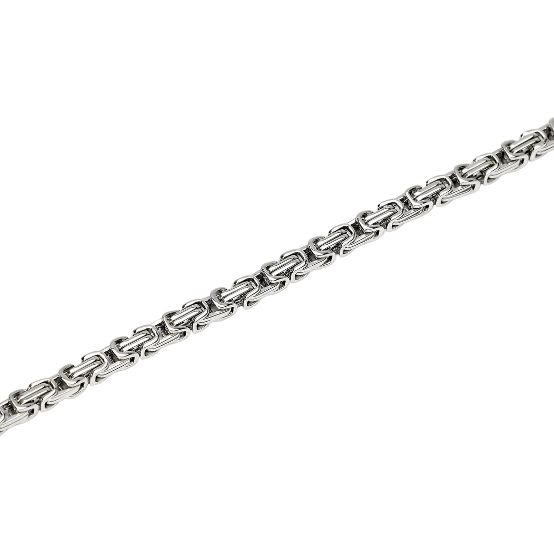 Bracciale con Catena a Sezione Quadrata