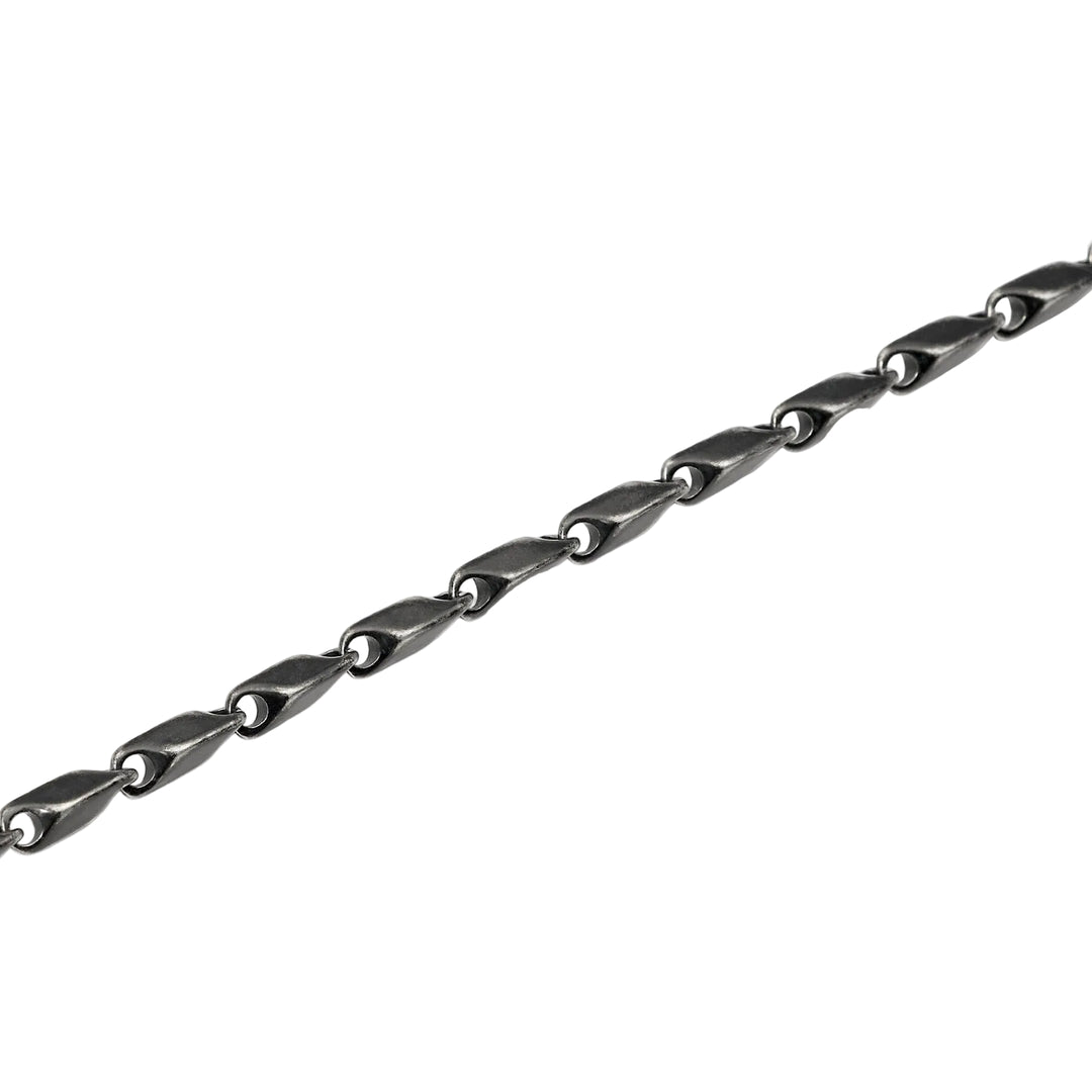 Bracciale con Catena Fancy  e PVD Nero