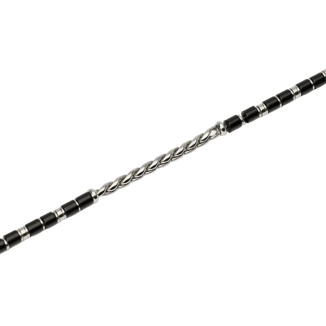 Bracciale con Catena Cardano e Agata Nera