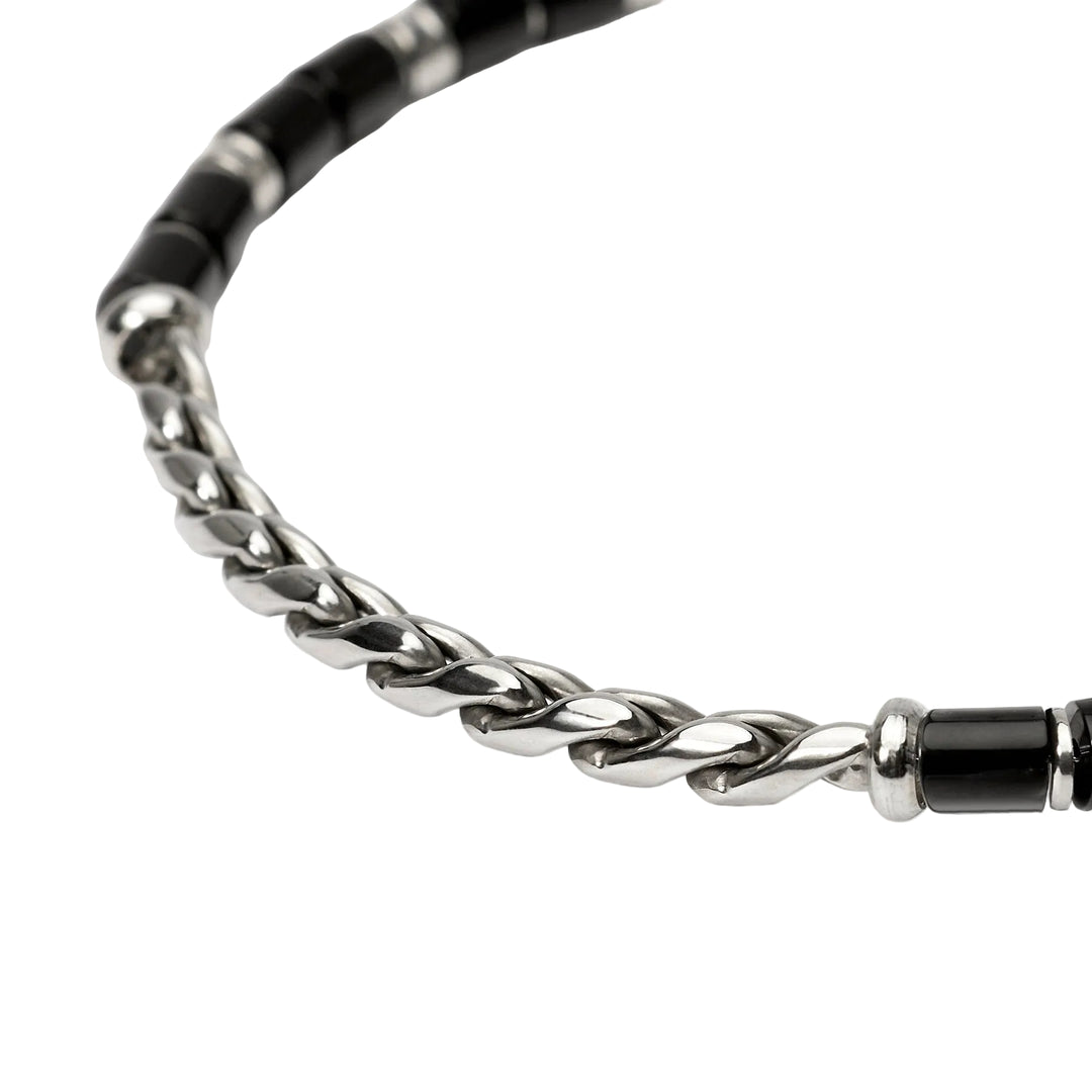 Bracciale con Catena Cardano e Agata Nera