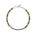Load image into Gallery viewer, Bracciale con Catena Cardano e Occhio di Tigre