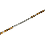 Load image into Gallery viewer, Bracciale con Catena Cardano e Occhio di Tigre