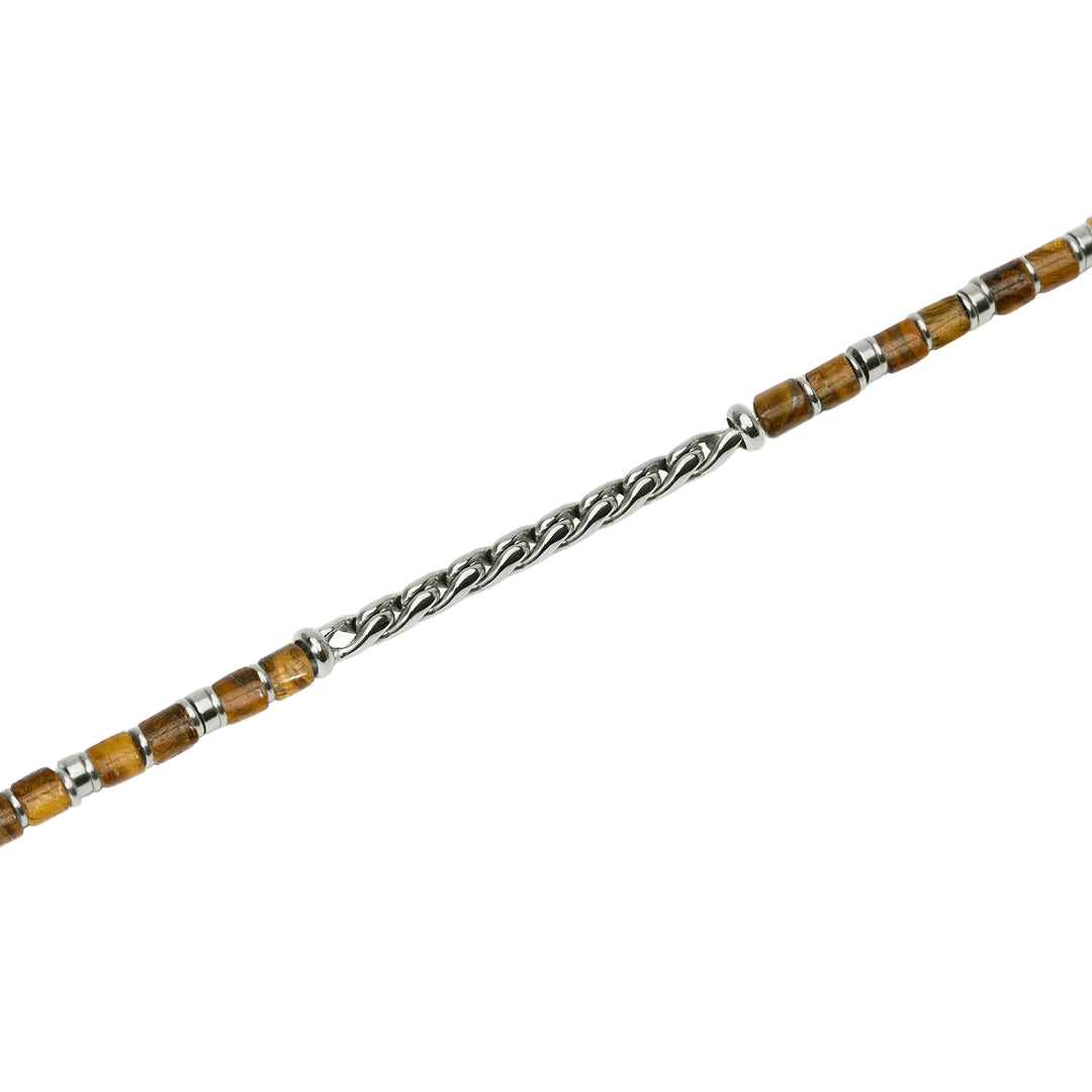 Bracciale con Catena Cardano e Occhio di Tigre