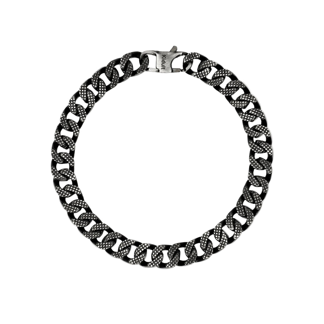 Bracciale con Catena e PVD Nero