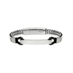Load image into Gallery viewer, Bracciale con Catene Franco e Lab Leather