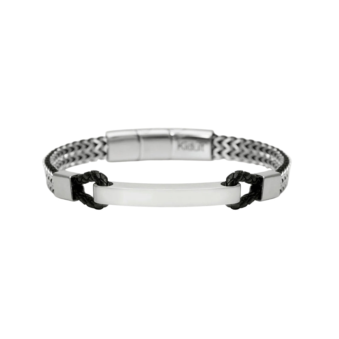 Bracciale con Catene Franco e Lab Leather