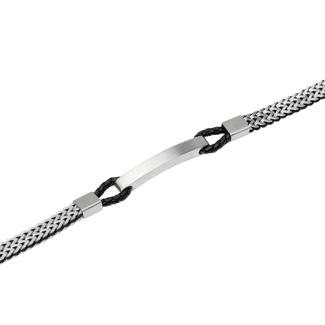 Bracciale con Catene Franco e Lab Leather