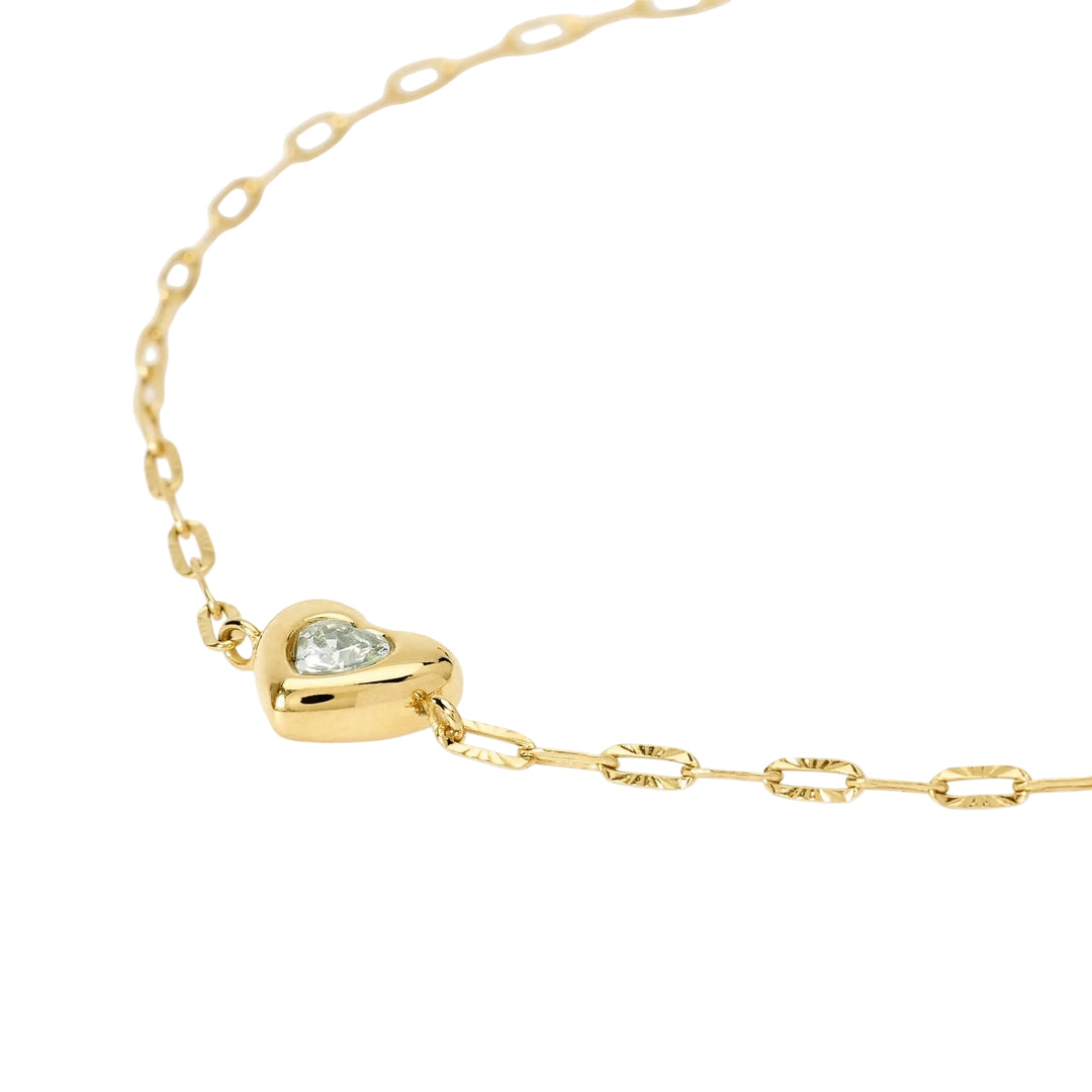 Bracciale con Catena e Cuore