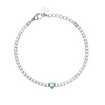 Load image into Gallery viewer, Bracciale Tennis con Zircone Taglio Cuore e Cristalli