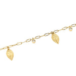 Load image into Gallery viewer, Bracciale con Catena e Ciondoli Foglia