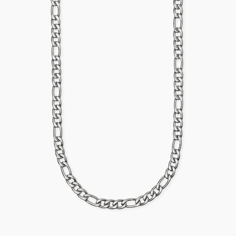 Collana in acciaio con catena figaro