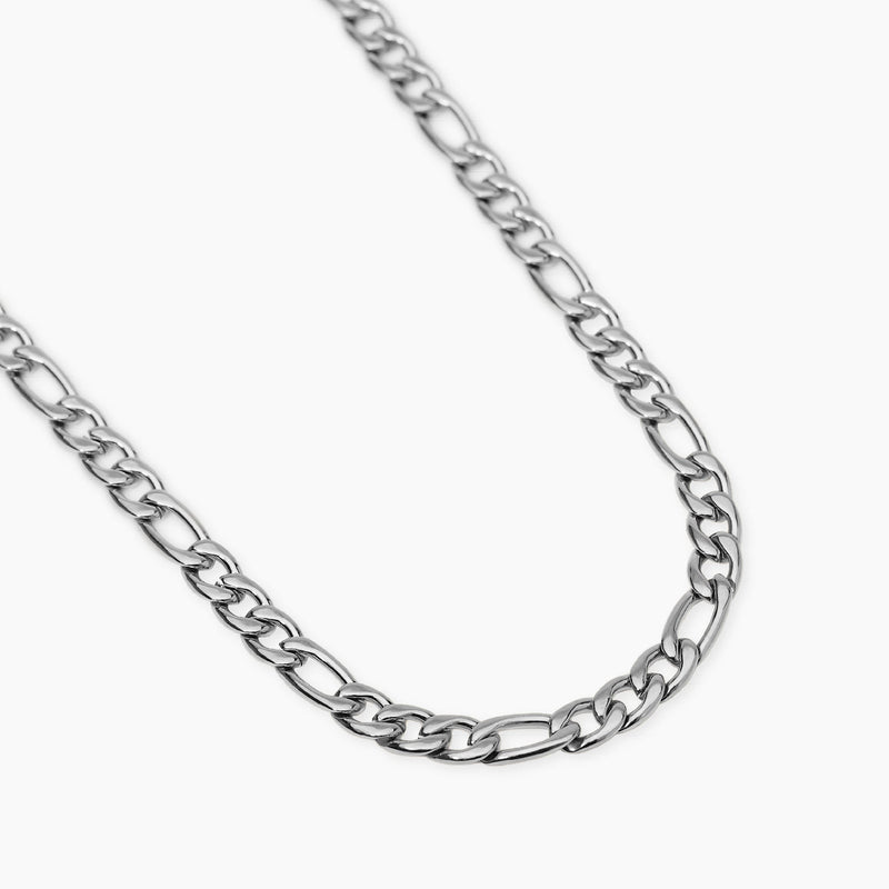 Collana in acciaio con catena figaro