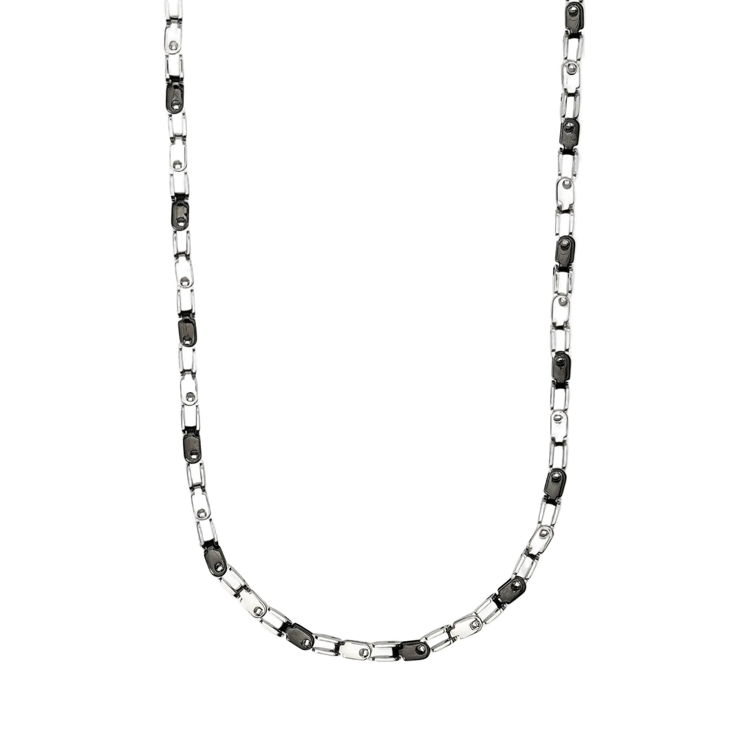 Collana con Elementi e PVD Nero