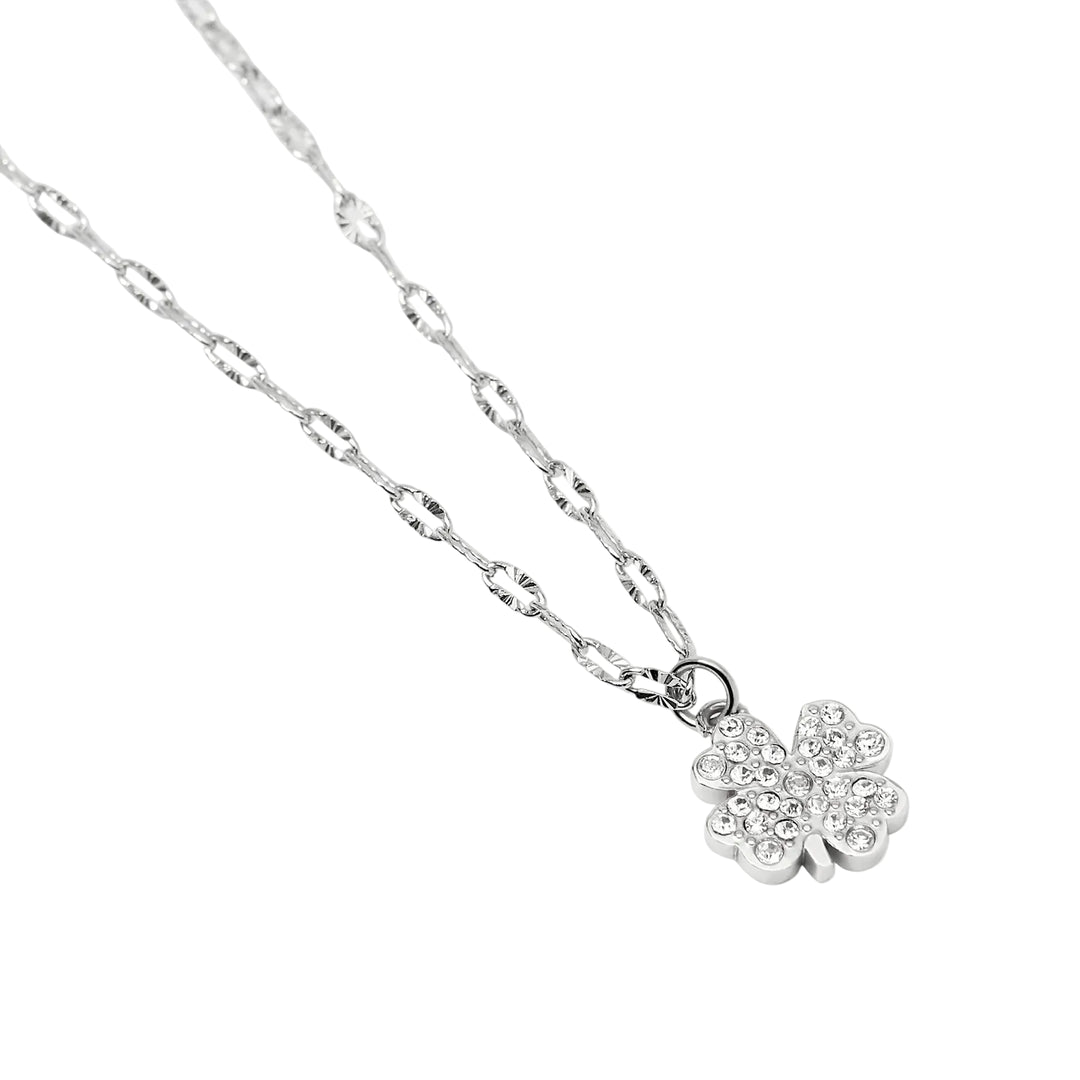 Collana con Catena Fancy e Quadrifoglio