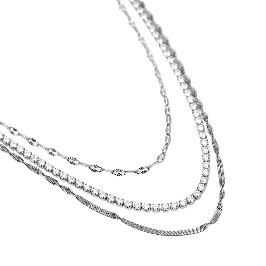 Collana con Catena Fancy e Tennis