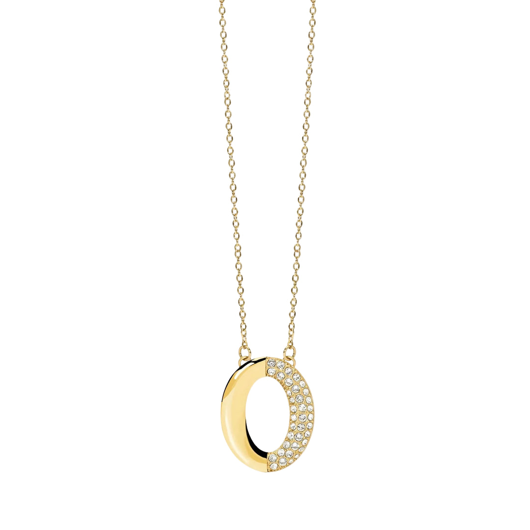 Collana con Catena e Pendente Ovale