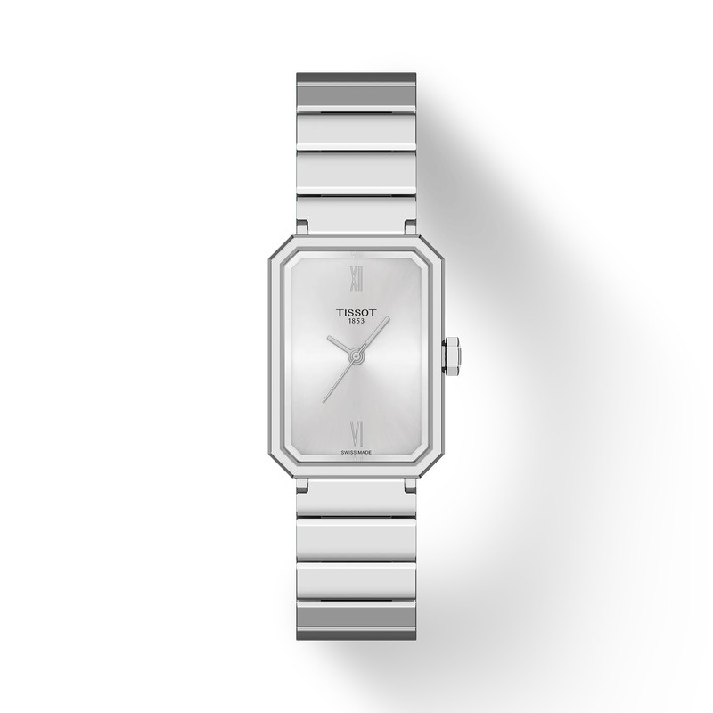 Tissot SRV 30mm T160.110.11.033.00 - bracciale e cassa acciaio - quadrante argento