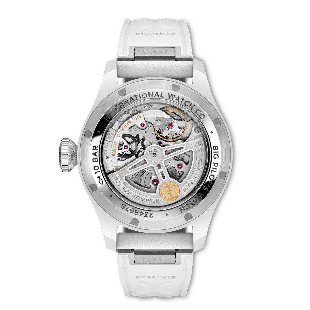 IWC Big Pilot’s Watch Perpetual Calendar Proset Le Petit Prince IW339601 - fondello con movimento a vista