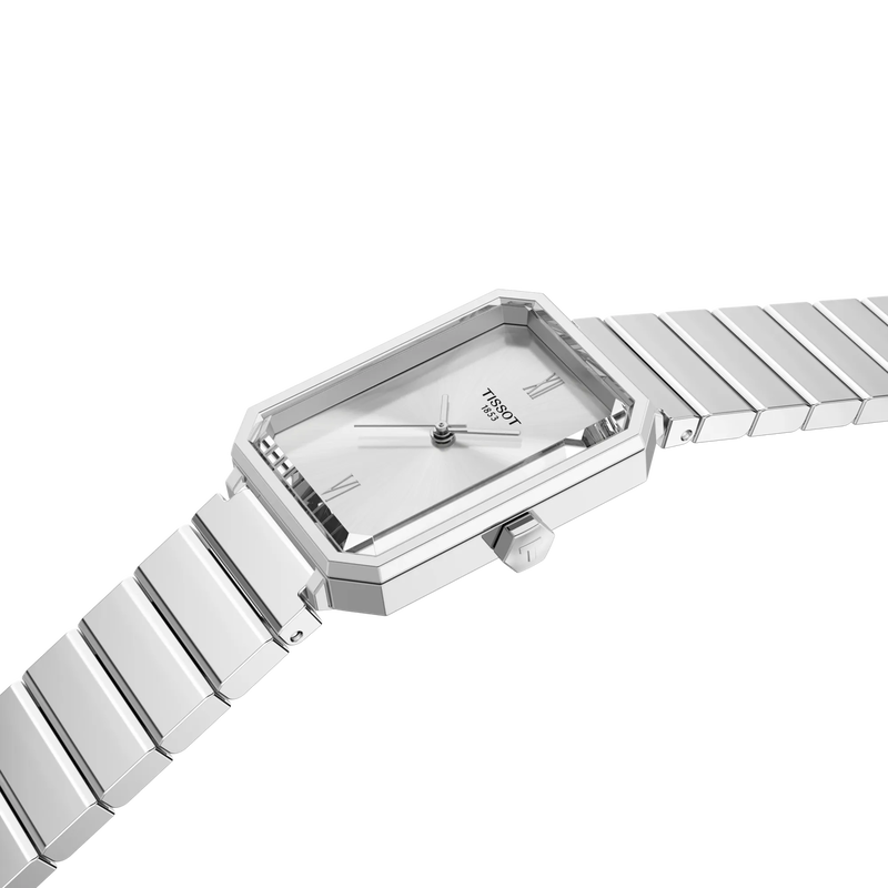 Tissot SRV 30mm T160.110.11.033.00 - bracciale e cassa acciaio - quadrante argento