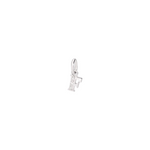 Load image into Gallery viewer, Ciondolo Lettera F Oro Bianco e Diamanti
