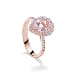 Load image into Gallery viewer, Anello Morganite Goccia
