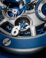 Load image into Gallery viewer, Hublot Big Bang Reloaded Blue Ceramic 421.EX.5129.NR.RLD - cassa ceramica blu - cinturino gomma e tessuto blu - quadrante scheletrato