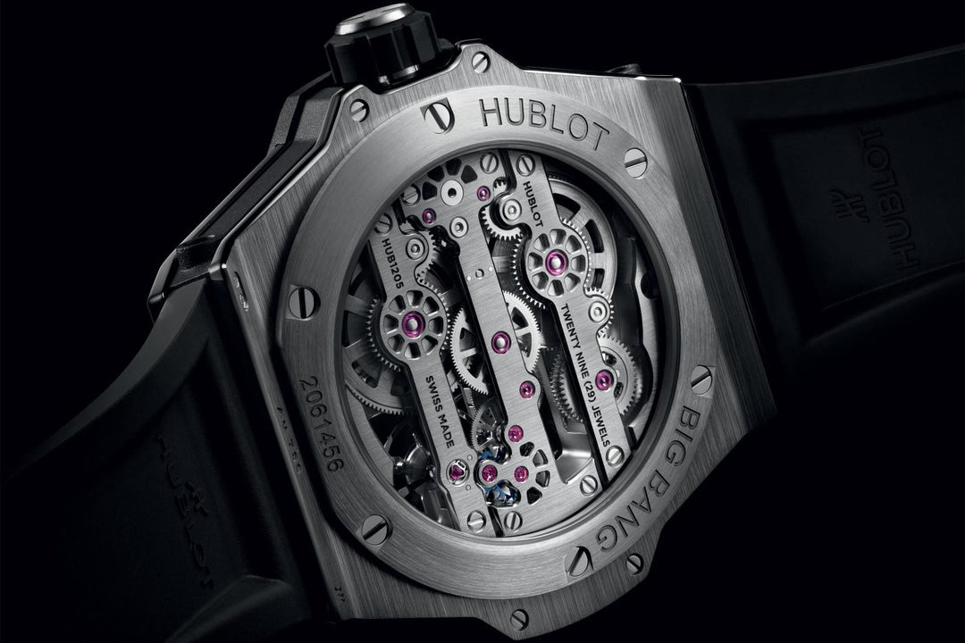 Hublot Big Bang MECA-10 Titanium 444.NX.1170.RX - cassa titanio - cinturino gomma nera - quadrante scheletrato - fondello