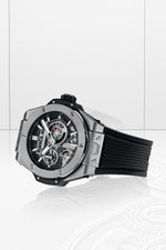 Load image into Gallery viewer, Hublot Big Bang MECA-10 Titanium 444.NX.1170.RX - cassa titanio - cinturino gomma nera - quadrante scheletrato