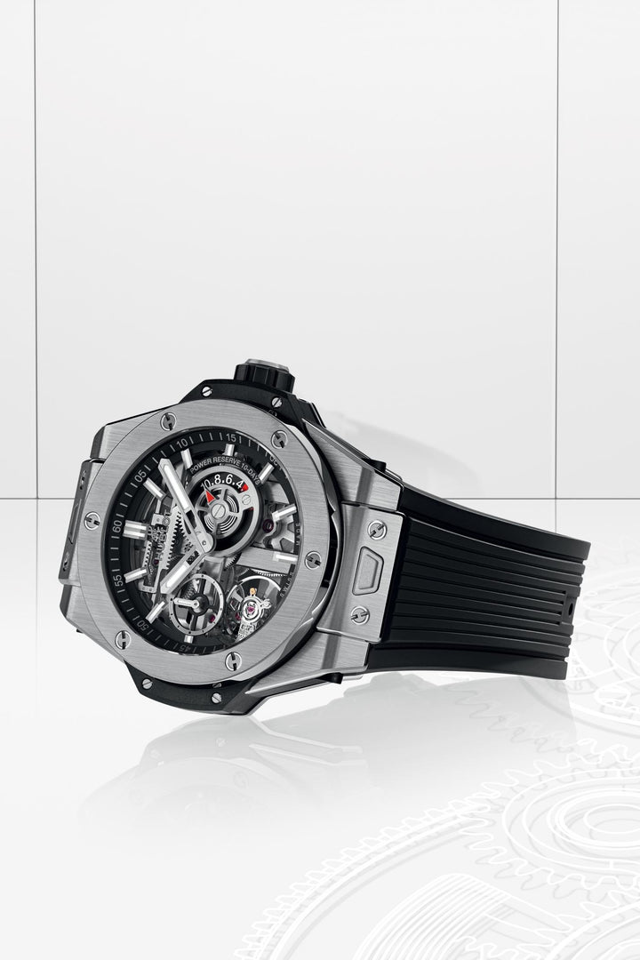 Hublot Big Bang MECA-10 Titanium 444.NX.1170.RX - cassa titanio - cinturino gomma nera - quadrante scheletrato