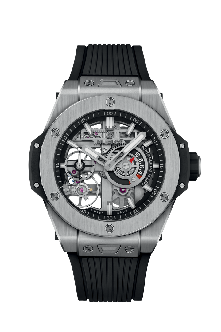 Hublot Big Bang MECA-10 Titanium 444.NX.1170.RX - cassa titanio - cinturino gomma nera - quadrante scheletrato