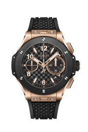 Hublot Big Bang Original King Gold Ceramic 431.OM.1380.RX - cinturino gomma nera - cassa oro rosa 18kt - quadrante nero con cronografo