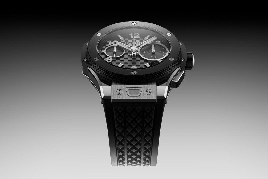 Hublot Big Bang Original Unico Titanium Ceramic 431.NM.1370.RX - cinturino gomma nera - cassa in titanio - quadrante nero con funzione flyback